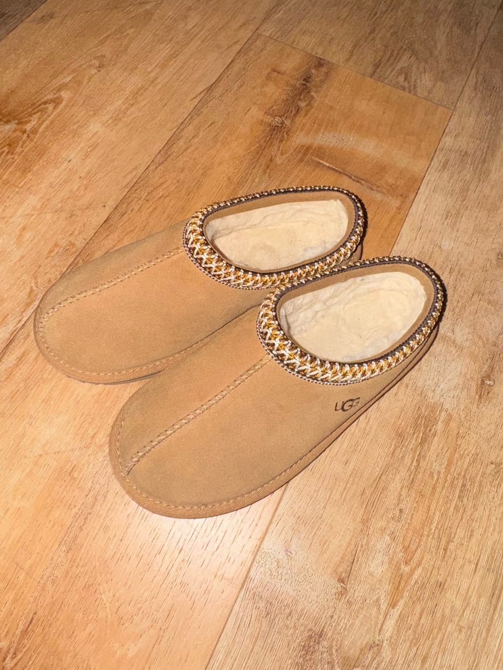 UGG Chestnut Slip-On Suede Mule Slippers
